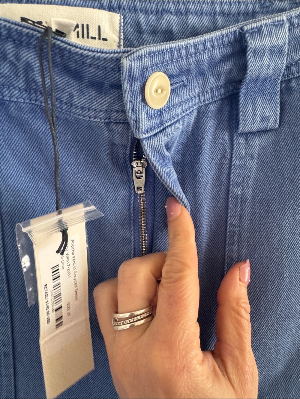 NEW Alex Mill Phoebe Pant in Recycled Denim French Blue 29 - Picture 4 of 10